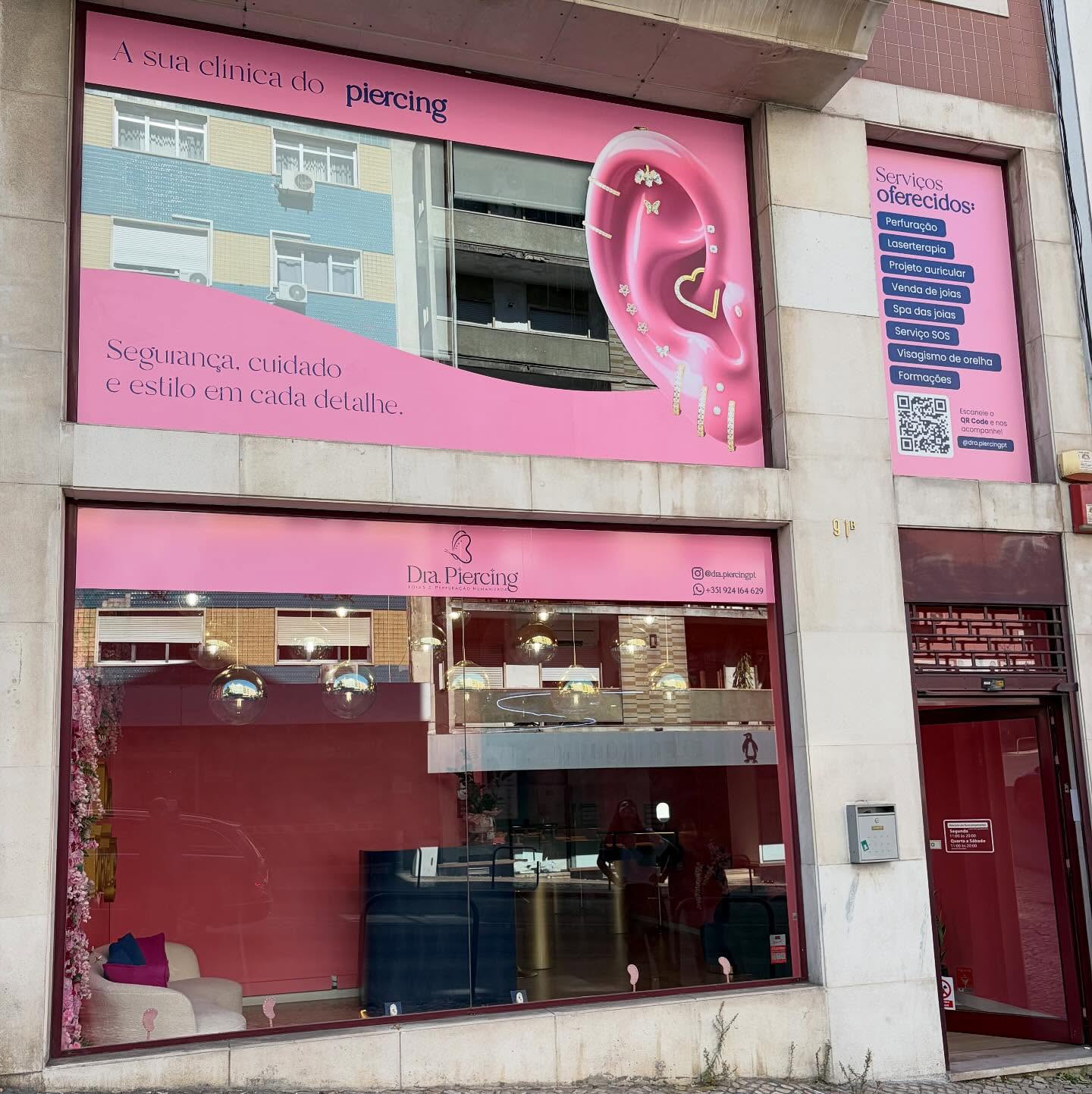 com nova cara! Em pleno coração de Lisboa a Dra. Piercing aguarda a sua visita 🥰